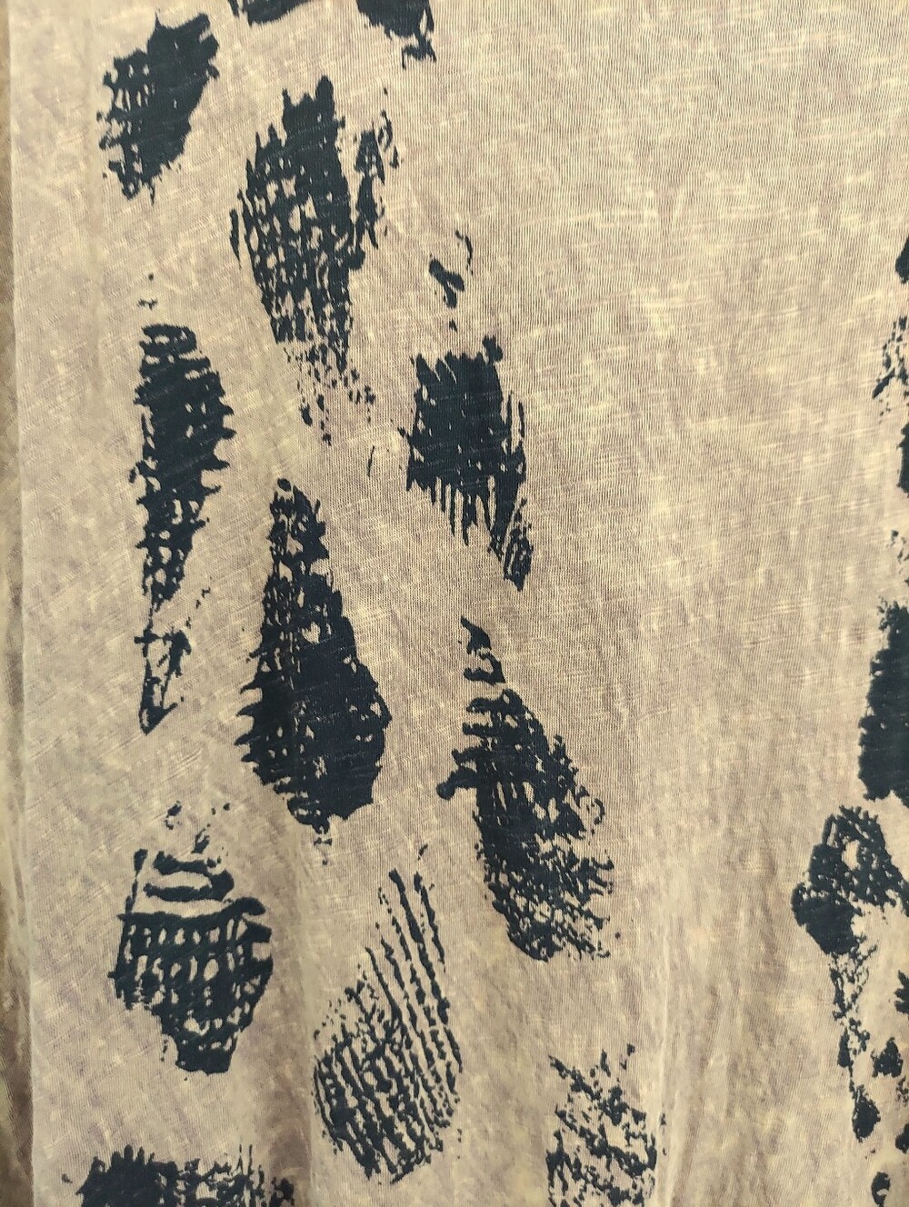 Jess & Jane Abstract Mama Baby Giraffe Print Knit Tank Dress Tan Med Art To Wear - Picture 4 of 8